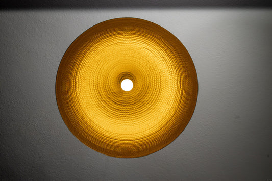 Hammered Brass Metal Dome Pendant Light