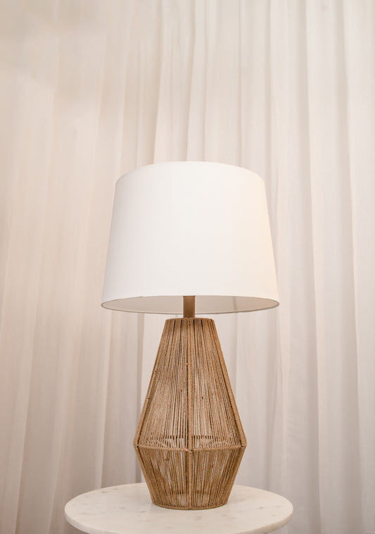 Stella hand knit table lamp