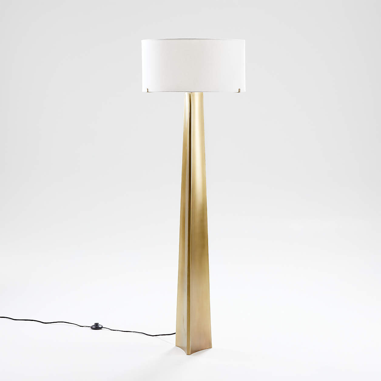 Charlie Brass Triangle Floor Lamp